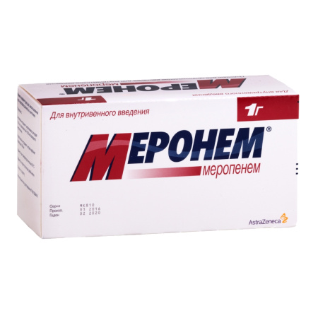 МЕРОНЕМ пор д/ин 1000мг N10