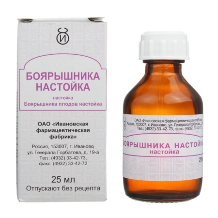 БОЯРЫШНИК настойка 25мл  Ивановская ФФ