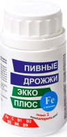 ДРОЖЖИ ПИВНЫЕ ЭККО таб №100 Железо