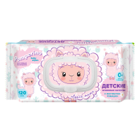 PAMPERINO САЛФЕТКИ ВЛАЖНЫЕ ДЕТСКИЕ С ЭКСТРАКТОМ РОМАШКИ N120
