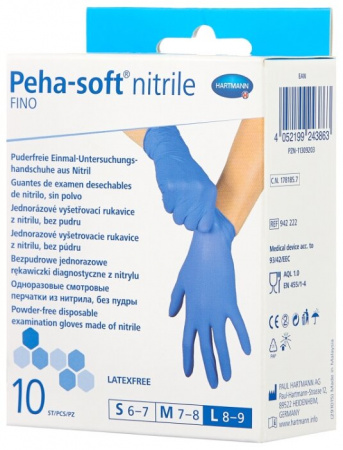 ПЕРЧАТКИ PEHA-SOFT НИТР FINO (пара) L N5