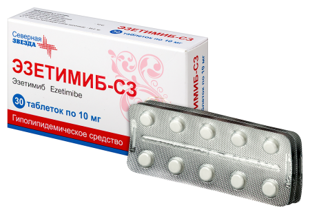 ЭЗЕТИМИБ-СЗ таб 10мг №30