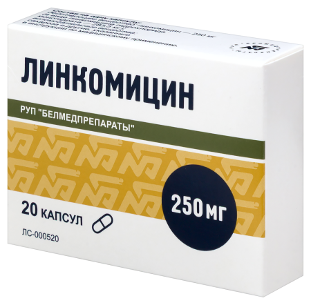 ЛИНКОМИЦИНА капс 250мг N20  Белмедпрепараты