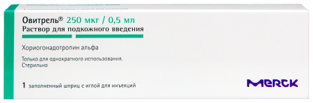 ОВИТРЕЛЬ 250мкг/0,5мл N1 шприц-ручка+игла N1