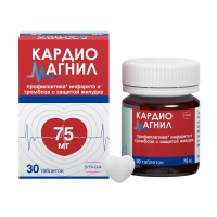 КАРДИОМАГНИЛ 75 МГ + 15,2 МГ N30 ТАБЛ П/ПЛЕН/ОБОЛОЧ