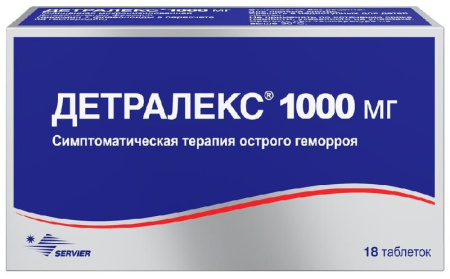 ДЕТРАЛЕКС таб 1000мг N18