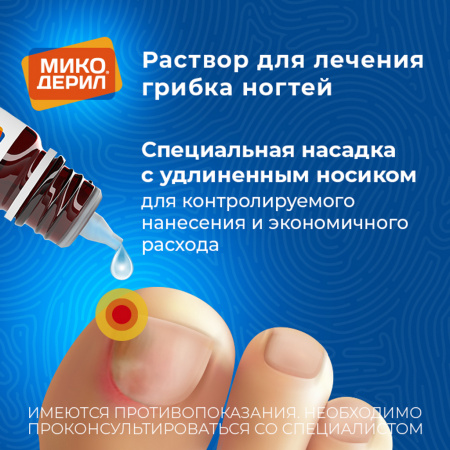 МИКОДЕРИЛ р-р 1% 20мл #^^