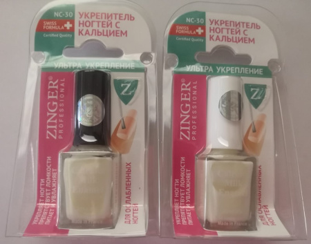 ЗИНГЕР Лак NC-30 SR-01 Кальциевое укрепление ногтей 12мл