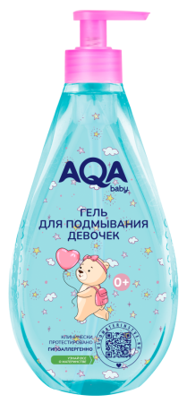 АКВА БЕБИ Гель д/подмывания девочек 400мл