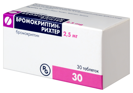 БРОМОКРИПТИН -РИХТЕР таб 2,5мг N30