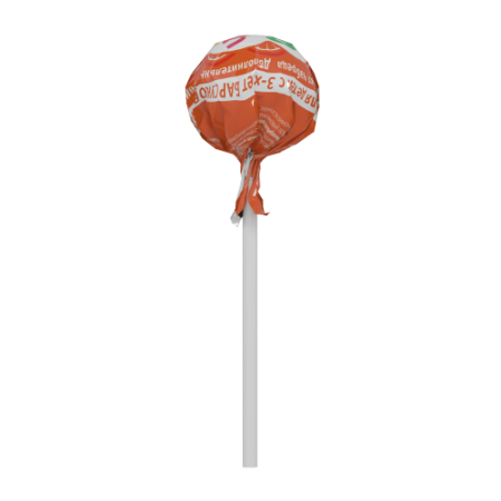 БАРСУКОР ЧУПА-ФЛЮ Леденец на палочке при дискомфорте в горле (вкус апельсин) 10г №1