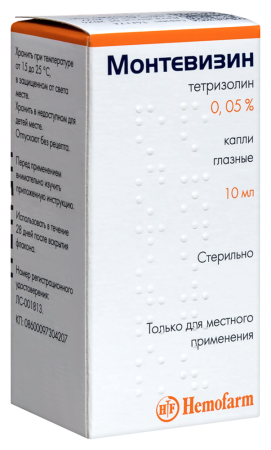МОНТЕВИЗИН кап гл 0.05% 10мл #