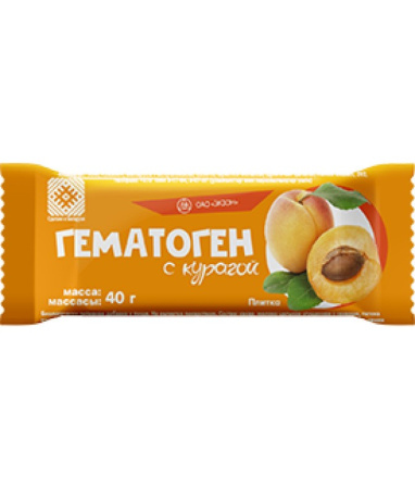 ГЕМАТОГЕН ЭКЗОН Курага 40г