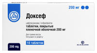 Доксеф таб.п/о плен. 200мг N10