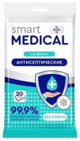 САЛФЕТКИ влаж SMART MEDICAL Антисептические №20