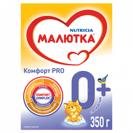 МАЛЮТКА КОМФОРТ PRO Смесь молочная (0-12мес) 350г