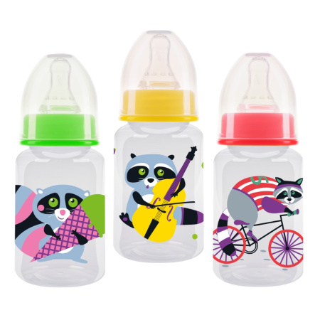 МД (11001) Бутылочка крышка сил/соск 125мл