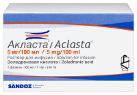 АКЛАСТА р-р/инф 5мг/100мл N1