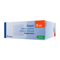 АТОРИС таб 10мг N90