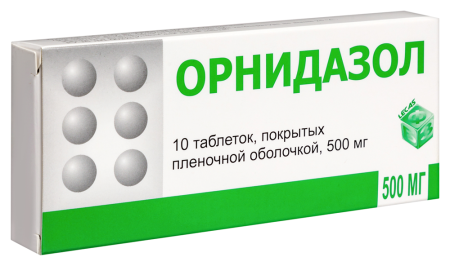 ОРНИДАЗОЛ таб 500мг N10  Березовский