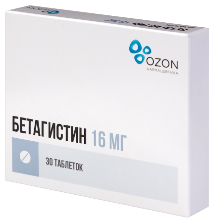 БЕТАГИСТИН таб 16мг N30  ОЗОН