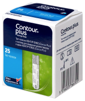 ТЕСТ-ПОЛОСКИ к глюкометру КОНТУР ПЛЮС №25