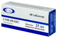 Сонапакс табл п/о 25 мг х60