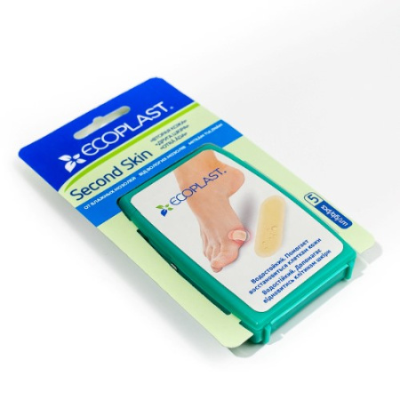 ПЛАСТЫРЬ ECOPLAST Гидроколлоидный Second skin 20х60мм №5