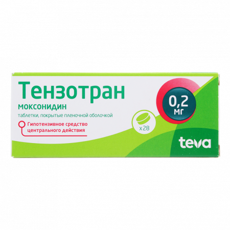 ТЕНЗОТРАН таб 200 мг N28