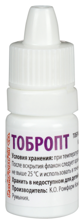 ТОБРОПТ 0,3% 5МЛ ГЛ КАПЛИ ФЛАК/КАП