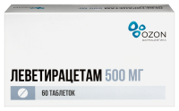 Леветирацетам таб. п.п.о. 500мг N60