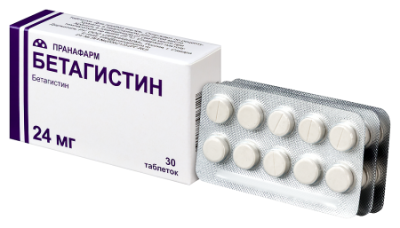 БЕТАГИСТИН таб 24мг N30  Пранафарм