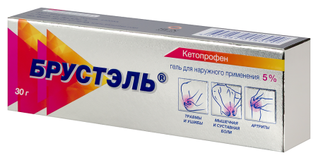 Брустэль гель д/наружн. прим. 5% 30г N1