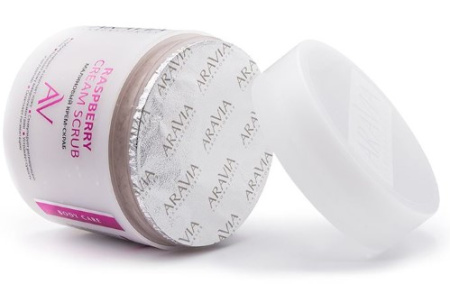 ARAVIA LABORATORIES Крем-скраб для тела Малиновый 300мл