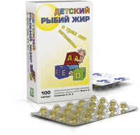 РЫБИЙ ЖИР РЕАЛКАПС капс 200мг №100 (детск)