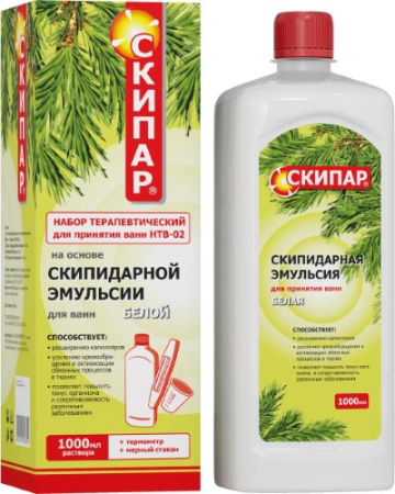 СКИПАР НТВ02 Эмульсия д/ванн Белая 1000мл