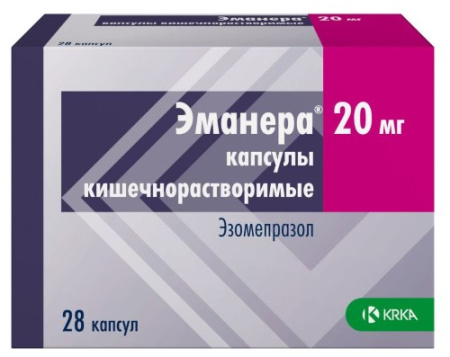 Эманера капс кишечнораст 20 мг х28