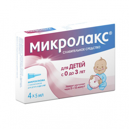 МИКРОЛАКС БЭБИ (0+) клизма 5мл N4