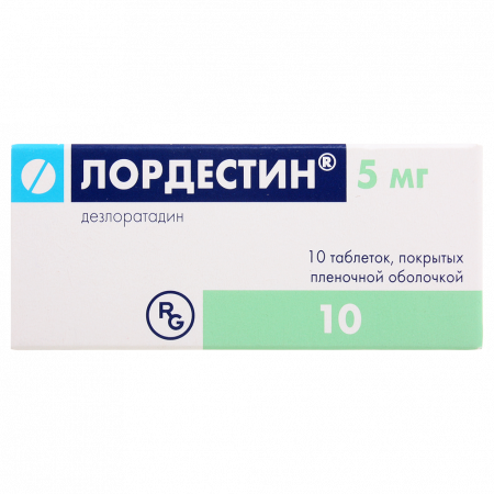 Лордестин таб. п.п.о. 5мг N10