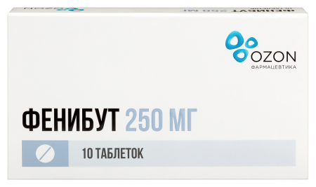 ФЕНИБУТ таб 250мг N10  Озон