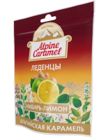 ALPINE CARAMEL альпийская карамель леденцы (имбирь-лимон) 75г