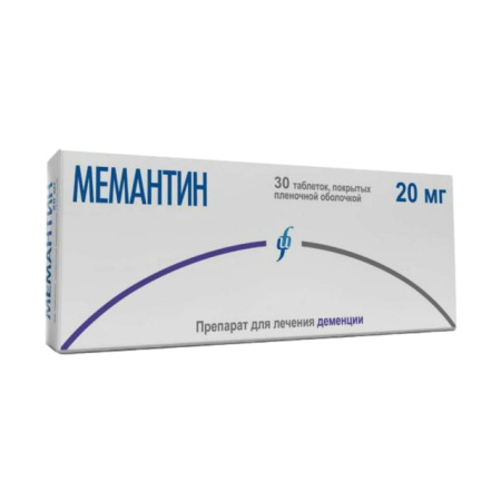 Мемантин таб. п.п.о. 20мг N30