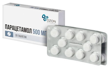 ПАРАЦЕТАМОЛ таб 500мг N20  ОЗОН