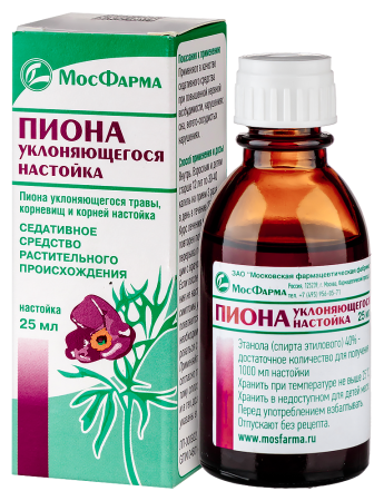 Пиона настойка ( 25 мл инд.уп. (МФФ)