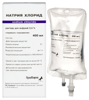 НАТРИЯ ХЛОРИД флак 0,9% 400мл №1  Красфарма