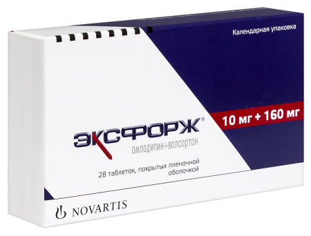 ЭКСФОРЖ таб 10мг/160мг N28