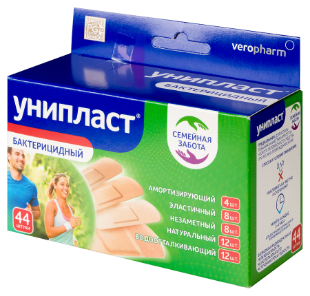 ПЛАСТЫРЬ УНИПЛАСТ бактер НАБОР Семейная забота N44