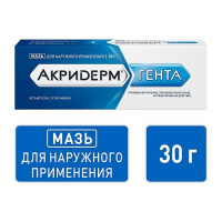 АКРИДЕРМ ГЕНТА 0,05%+0,1% 30,0 МАЗЬ Д/НАРУЖ ПРИМ