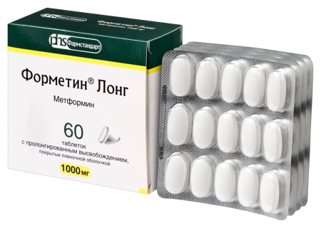 ФОРМЕТИН ЛОНГ таб 1000мг №60