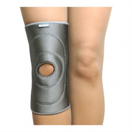 БИ-ВЕЛЛ B.WELL W-338 Бандаж коленного сустава согревающий XL (серый)